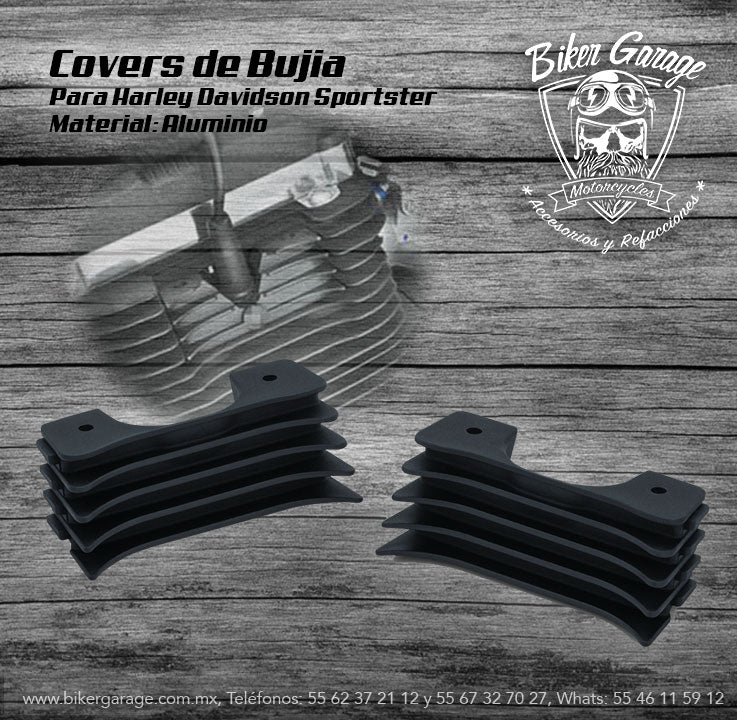 Covers de Motor para Sportster Color Negro โ Biker Garage