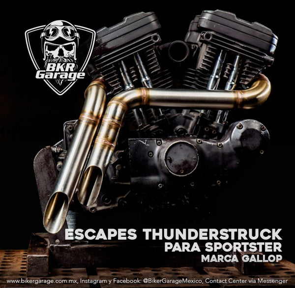 Escapes Modelo ThunderStruck Marca Gallop para Sportster