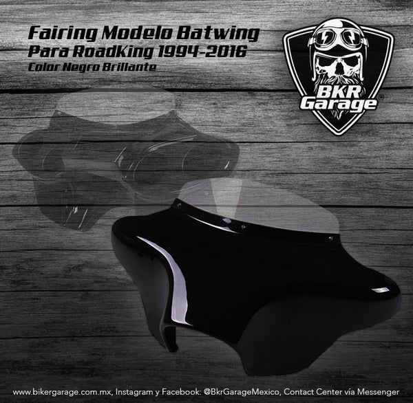 Fairing Modelo Batwing para Road King