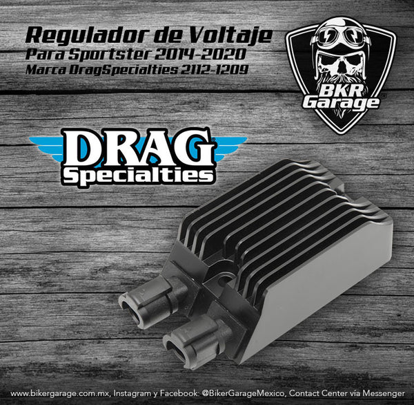 Regulador para Sportster 2014-2020 No. DragSpecialties 2112-1209 Refacción