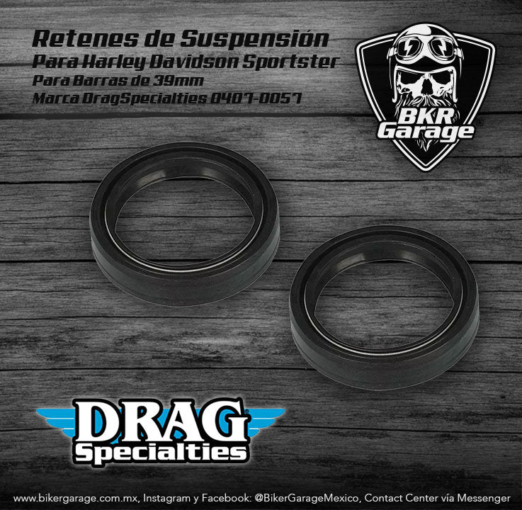 Retenes de Suspensión para Sportster 39mm 0407-0667 Refacción