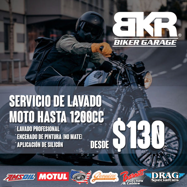 Servicio de Lavado Moto Hasta 1200cc