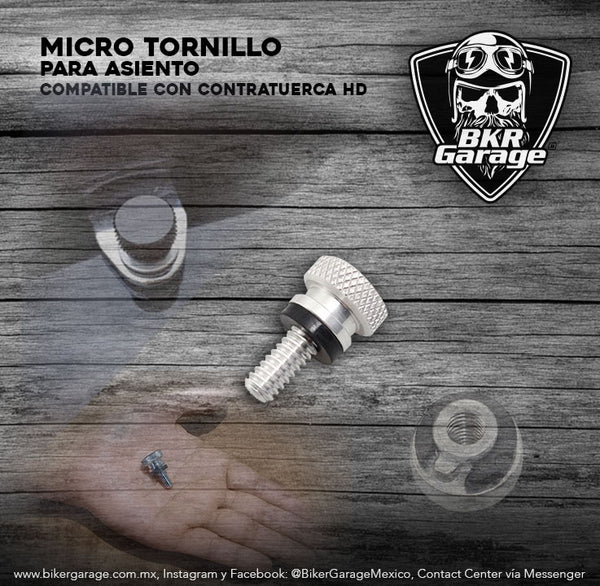 Tornillo Micro para Asiento Terminado Cromo