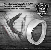 Bisel Cover para Faro 5 3/4'' Terminado Cromo