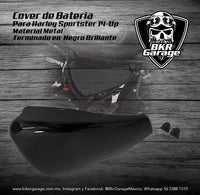 Cover de Bateria para Sportster 2014-Up Color Negro Brillante