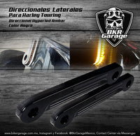 Direccionales Laterales para Touring Color Negro