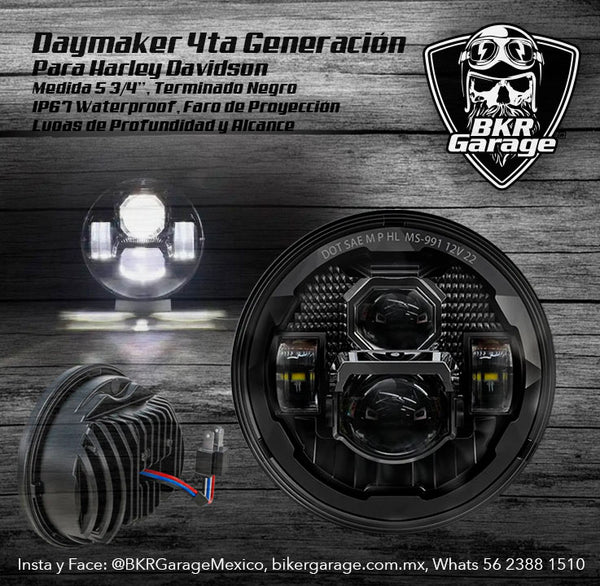 Faro Daymaker 4ta Generación Color Negro