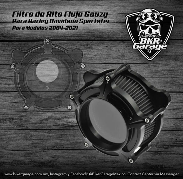 Filtro de Aire Clarity para Sportster 2004-2020 Color Negro Mate