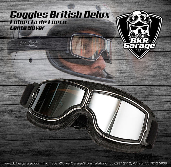 Goggles British Delux Negros Mica Humo