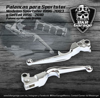 Palancas para Sportster y Softail Modelo Diablo Terminado Cromo