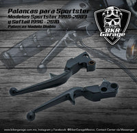 Palancas para Sportster y Softail Modelo Diablo Color Negro