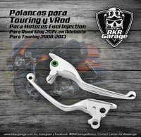 Palancas Lisas para Touring y VRod Terminado Cromo