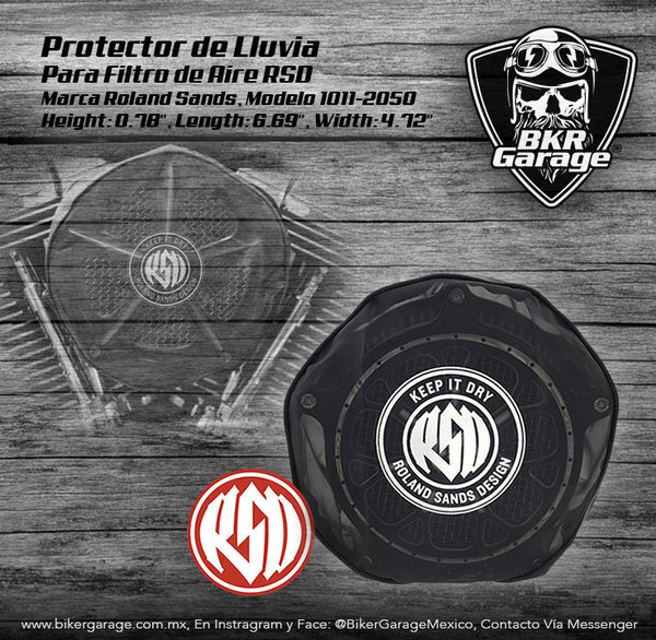 Protector de Lluvia para Filtro de Alto Flujo RSD para Harley Davidson