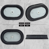 Elemento de Filtro de Aire Rojo/Gris Remplazo para Harley M8 Softail Fat Boy FXBB FXFB 18-Up Touring FLHT FLHX 17-Up