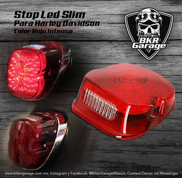 Stop Slim Color Rojo Cuarto y Stop Led Rojo
