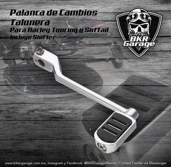 Palanca de Cambios o Talonera Terminado Cromo