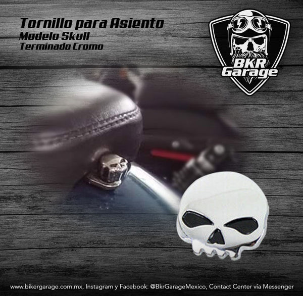 Tornillo para Asiento de Accesorio Skull Terminado Cromo