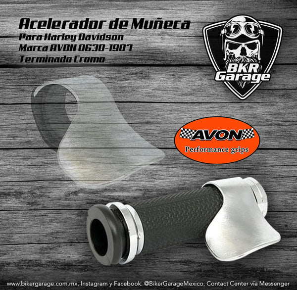 Acelerador de Muñeca para Puños Terminado Cromo Marca Avon 0630-1907