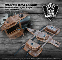 Alforjas para Tanque de Gasolina para Harley Sportster Color Café