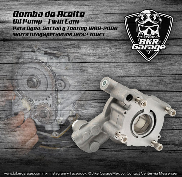 Bomba de Aceite para TwinCam 1999-2006 Refacción 0932-0087