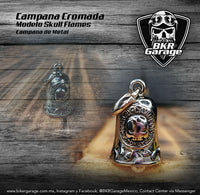 Campana Harley Davidson Modelo Skull Terminado Cromo Accesorio