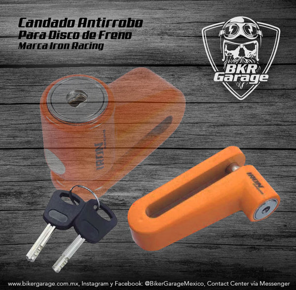 Candado Antirrobo Iron Racing Accesorio de Seguridad