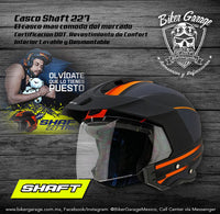 Casco Shaft Modelo 227 Naranja Florecente