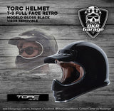 Casco Marca Torc Modelo T3 Gloss Black