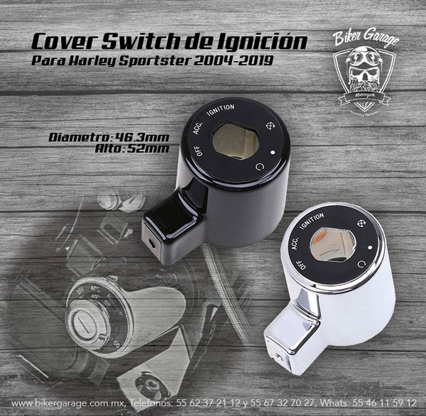Cover Switch de Ignición para Sportster Color Negro