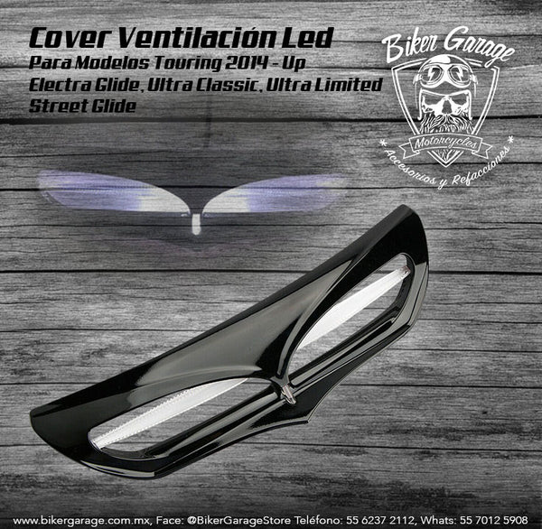 Cover de Ventilación Led Negro