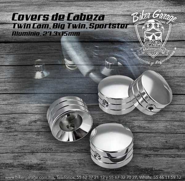 Covers para Tornillos de Motor Terminado Cromo