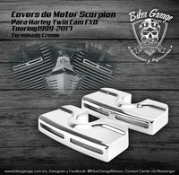 Covers de Motor Scorpion para TWin Cam Touring 1999-2017 Terminado Cromo