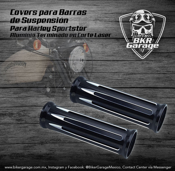 Covers para Barras de Suspensión Deep Cut para Sportster Terminado Corte Láser