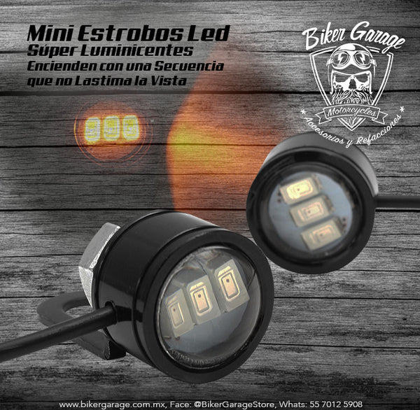 Mini Estrobos Led Blanco