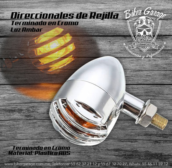 Direccionales Grill Plástico Terminado Cromo