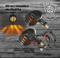 Direccionales Grill Plástico Color Negro