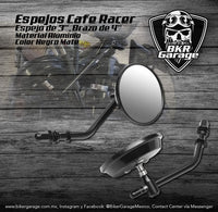 Espejos Cafe Racer Color Negro