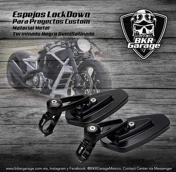 Espejos Modelo LockDown Color Negro