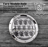 Faro Central Halo de 7'' Terminado en Cromo