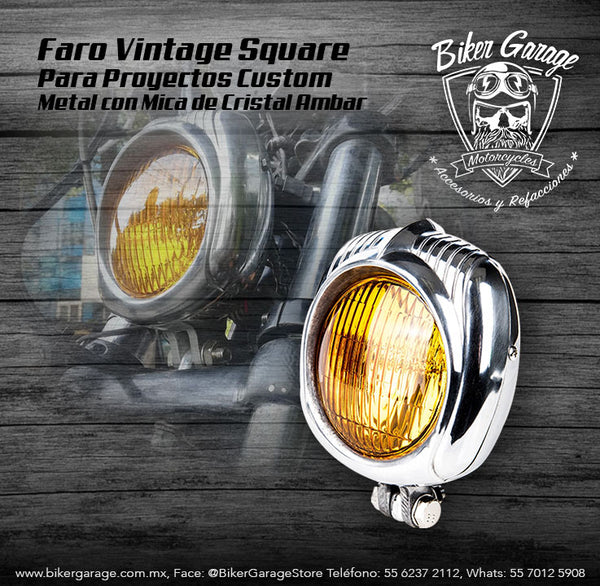Faro Vintage Square Para Proyectos Custom