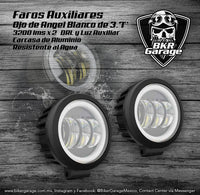 Faros Auxiliares de 3.5'' Ojo de Angel Led Blanco