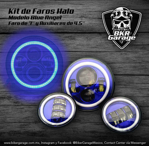 Kit de Faros Halo Modelo Blue Angel