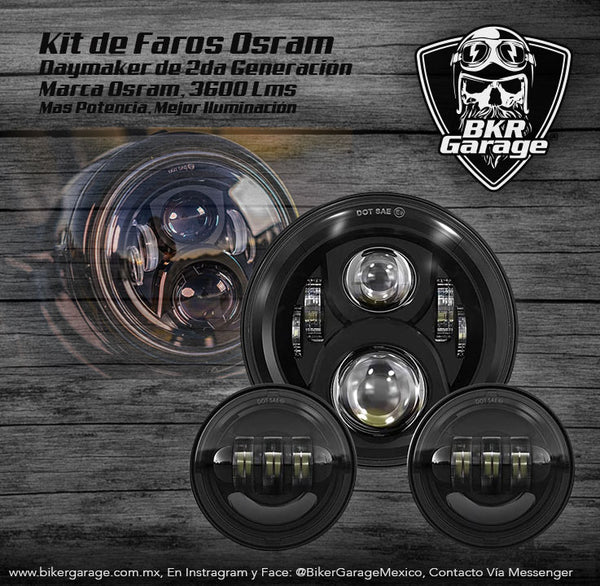 Kit de Faros Daymaker Color Negro