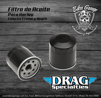 Filtro de Aceite Negro Oil Fltr Blk Twint Cam/M-Eightoe #63731-99 DS-275109 Refacción