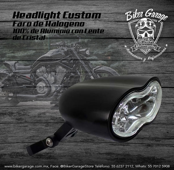 Faro Headlight Custom Color Negro