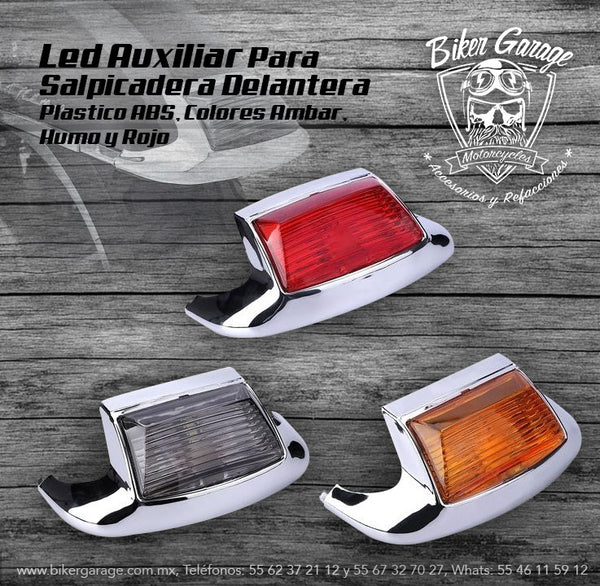 Led Auxiliar de Salpicadera Delantera para Touring Mica Humo