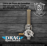 Llave de Paso Gasolina Chrome PETCOCK 0705-0282 22mm Refacción