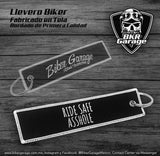 Llavero de Tela Biker Garage