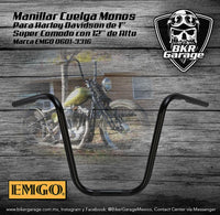 Manillar Cuelga Monos de 12'' Marca EMGO