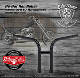 Manillar Black Rebar Handlebar w/ Dimples BILTWELL 0601-3577